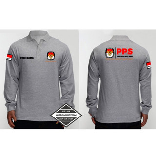 เสื้อโปโล คอปก PPS แบบที่ 2-2 ฟรีชื่อภูมิภาค - คณะกรรมการการสํารวจ - ปรับแต่ง PPS POLO Long - KPU - PANJANG