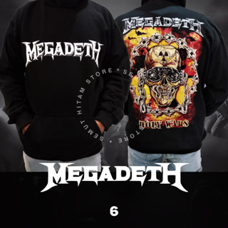 เสื้อกันหนาว มีฮู้ดดี้ MEGADETH HOLY WARS แบบสวมหัว วงดนตรีโลหะ Prapatan Rebel Heaven Hell