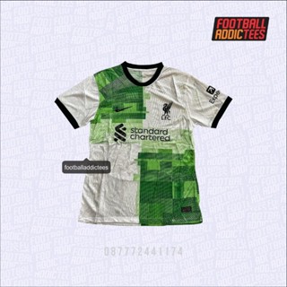 เสื้อกีฬาแขนสั้น ลายทีม LIVERPOOL PLAYER ISSUE AWAY 2023/2024 (ฟรีหมายเลขโทรศัพท์)
