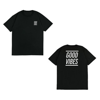 เสื้อยืดแขนสั้น พิมพ์ลาย Good Vibes