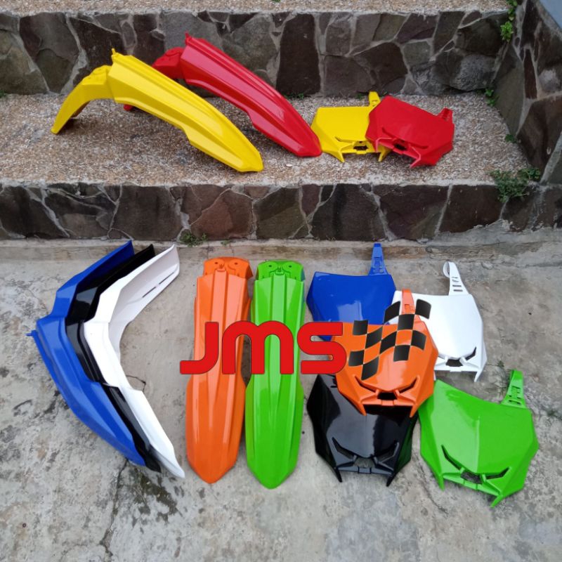 FRONT FENDER RMZ 450 2022 และจานหมายเลข RMZ 450 RMZ 250 ชุด SUPERMOTO