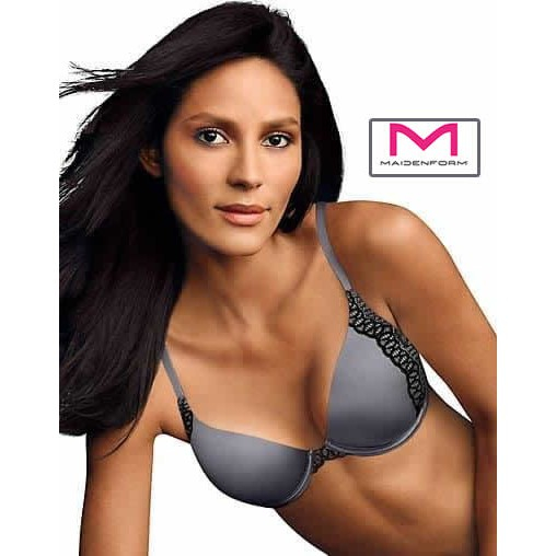 FULL CUP BRA BONPRIX NATURAL BOOST DEMI BRA GREY LACE SIDE SIZE 44DD / 44E (DD100 / E100) - FULL CUP