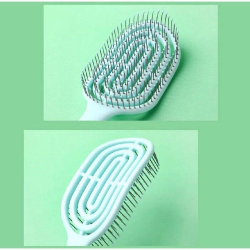 BALI MINISO Mini Portable Standing Paddle Brush Comb Miniso Hair Brush Miniso Hairbrush Miniso