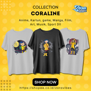 เสื้อยืด ผ้าฝ้าย ลาย Coraline ยุค 30