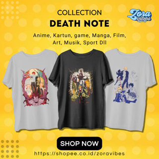 เสื้อยืด ผ้าฝ้าย พิมพ์ลายอนิเมะ DEATH NOTE 30s สไตล์ญี่ปุ่น