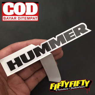 สติกเกอร์ พิมพ์ลาย HUMMER เคลือบเงา สําหรับติดตกแต่งหมวกกันน็อค รถจักรยานยนต์ รถยนต์