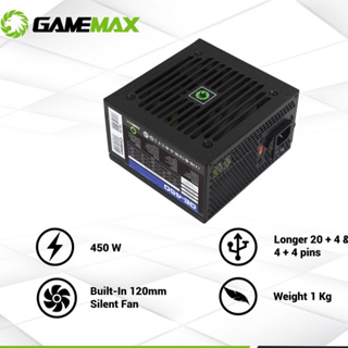 พาวเวอร์ซัพพลาย 450Watt GameMax GE450 GameMax PSU 450W GE-450