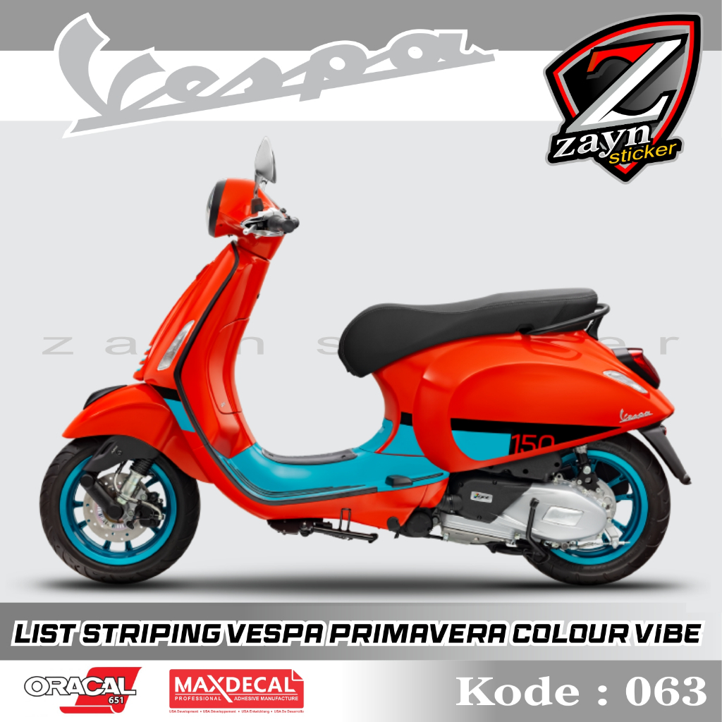 สติ๊กเกอร์รายการ STRIPING VESPA PRIMAVERA COLOR VIBE 063