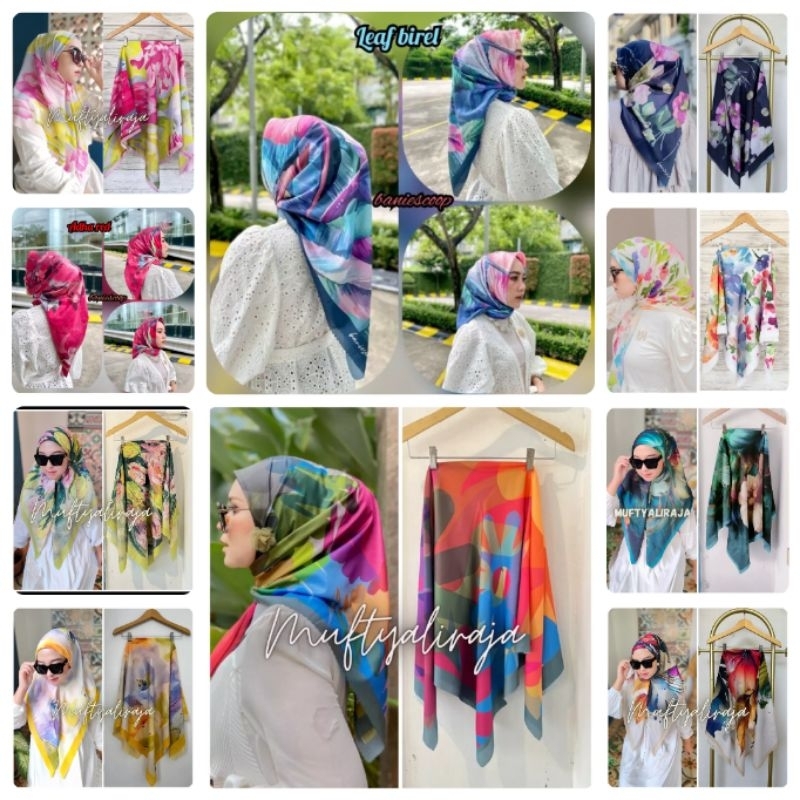 ลายสี่เหลี่ยมผืนผ้า HIJAB Motif ล่าสุด Premium Motif ผ้าคลุม Voal ลายพรีเมี่ยม Quadrdisal