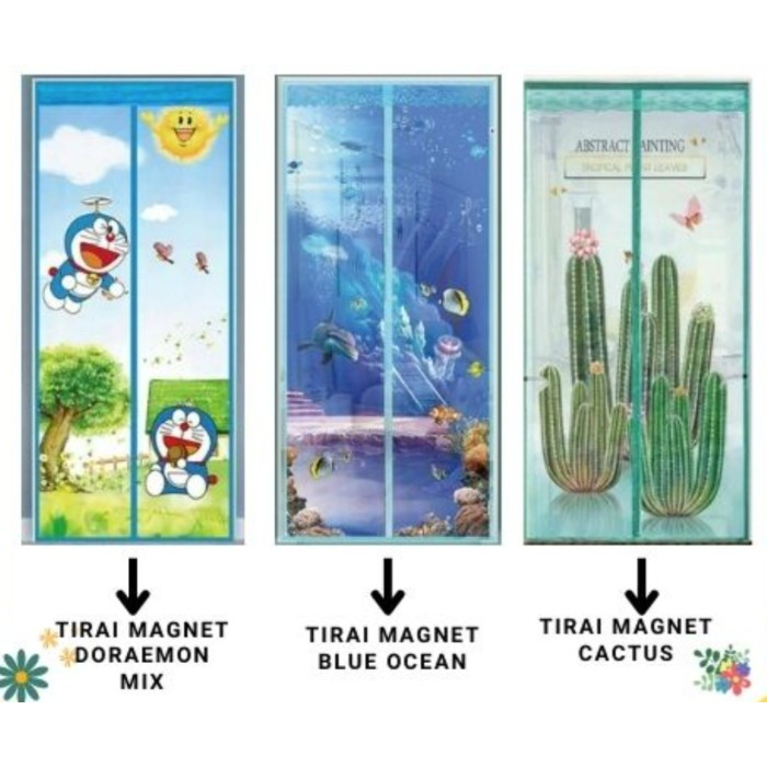 (500กรัม) ม่านแม่เหล็กป้องกันยุง |Motif ประตู MAGNET CURTAIN ขนาด 90ซม. x 210ซม |ผ้าม่านมุ้งกันยุงตัวอักษร อ่อนนุ่ม อ่อนนุ่ม|ม่านแม่เหล็กพร้อมตัวลอกสติฟตัวละคร