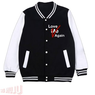 เสื้อแจ็กเก็ตเบสบอล ลายโลโก้ Taehyung Bangtan V Love Me Again