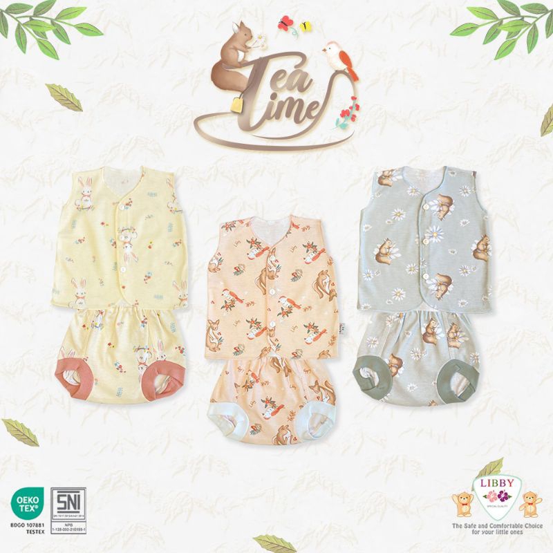 ผ้าซับใน 3 ชุดพร้อมผ้าคลุมกางเกง POP, BOY MOTIF, BABY PAJAMAS