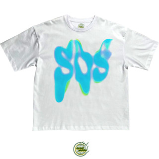 เสื้อยืด ขนาดใหญ่ พิมพ์ลายโลโก้ SOS SZA GRAPHIC STREET WEAR RAP สไตล์วินเทจ