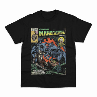 เสื้อยืด พิมพ์ลาย Mandalorian The Mines of Mandalore Star Wars สไตล์วินเทจ