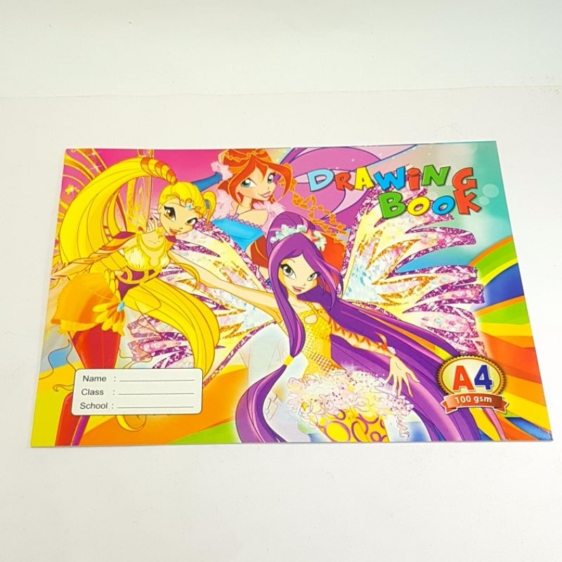 หนังสือวาดภาพตัวละคร Winx Club A4