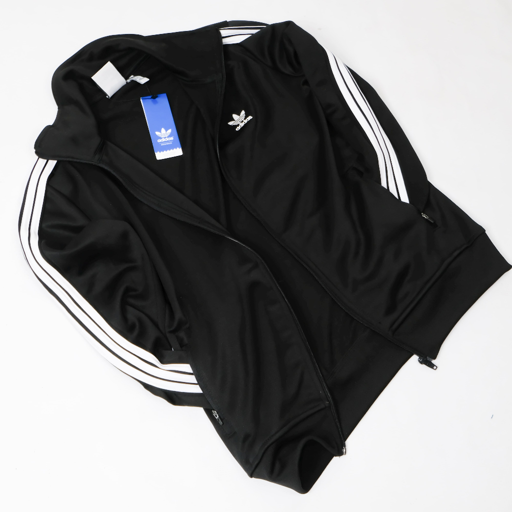 เสื้อแจ็คเก็ต TRACKTOP สําหรับผู้ชายสีดําพร้อมโลโก้ปักลายผ้าฝ้าย LOTTO MATERIAL