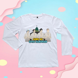 เสื้อยืดแขนยาว พิมพ์ลายการ์ตูนอนิเมะ DHOTDESIGN GENG 4G RAMADHAN Edition สําหรับเด็ก