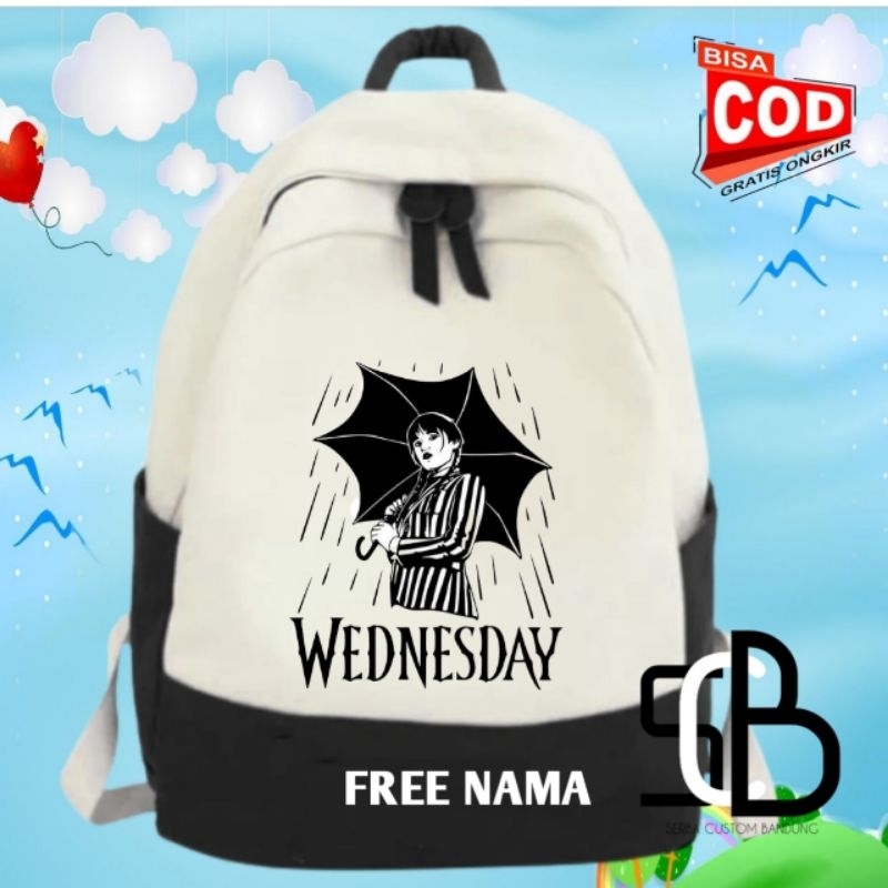 Scared Wednesday Kids Backpack