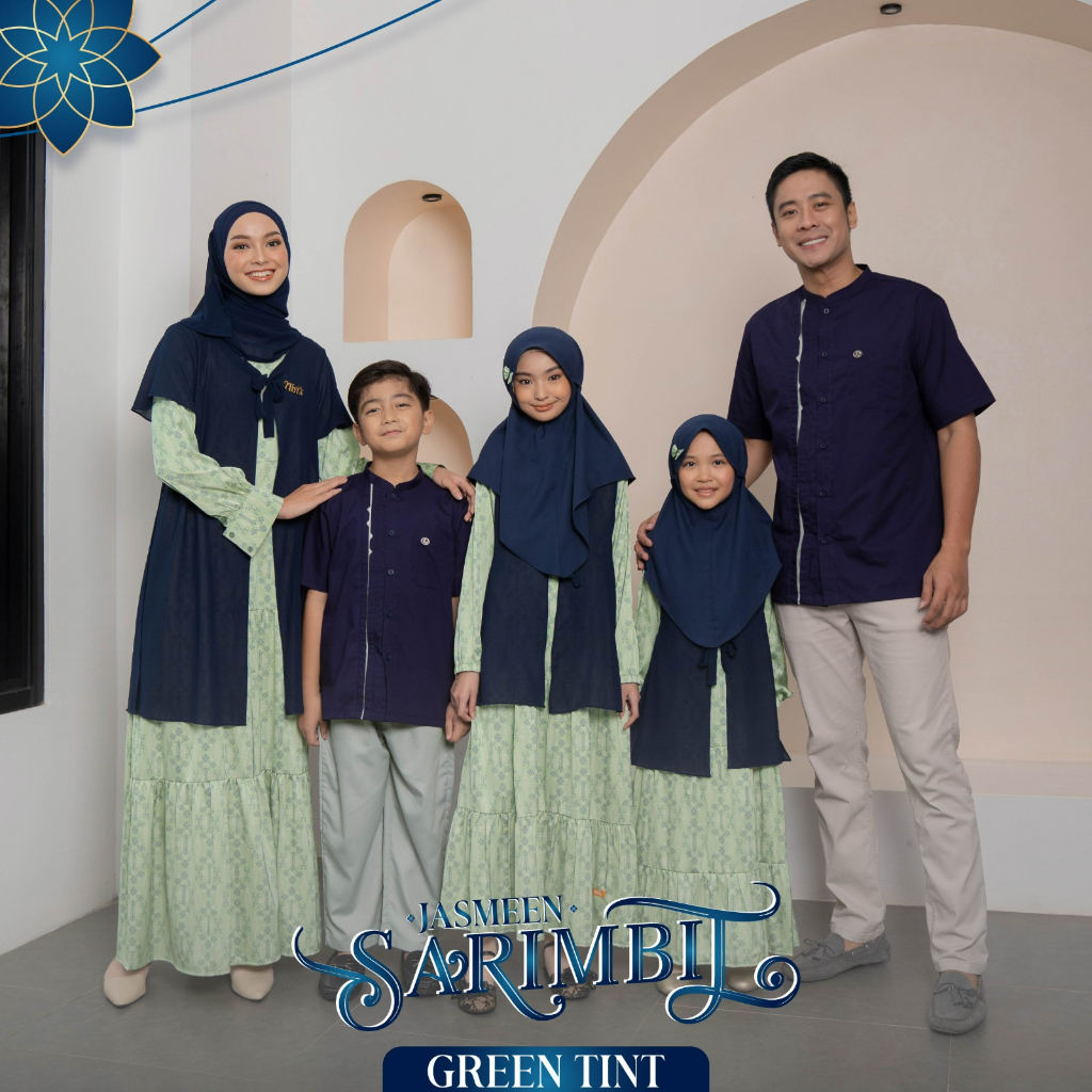 SARIMBIT JASMEEN สีเขียว โทนสี SARIMBIT NIBRAS