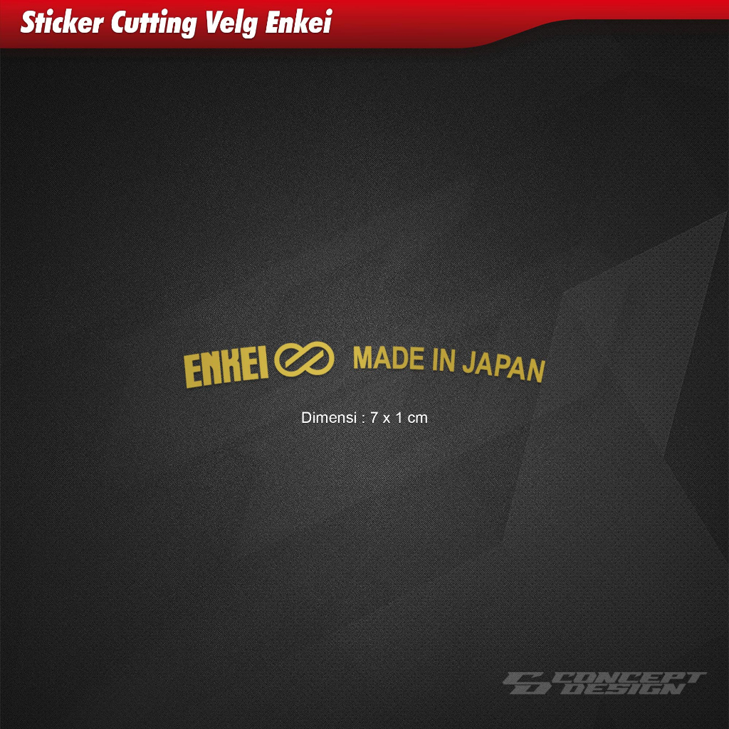 สติ๊กเกอร์ตัดขอบ Enkei