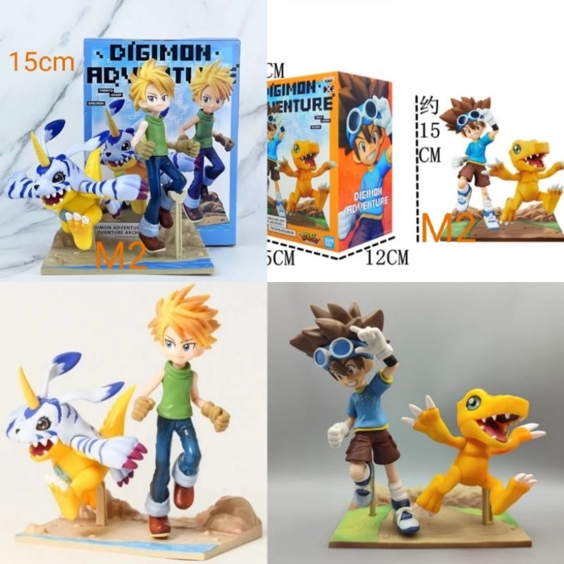 Digimon adventure Gabumon Agumon Taichi Yagami Action Figure
