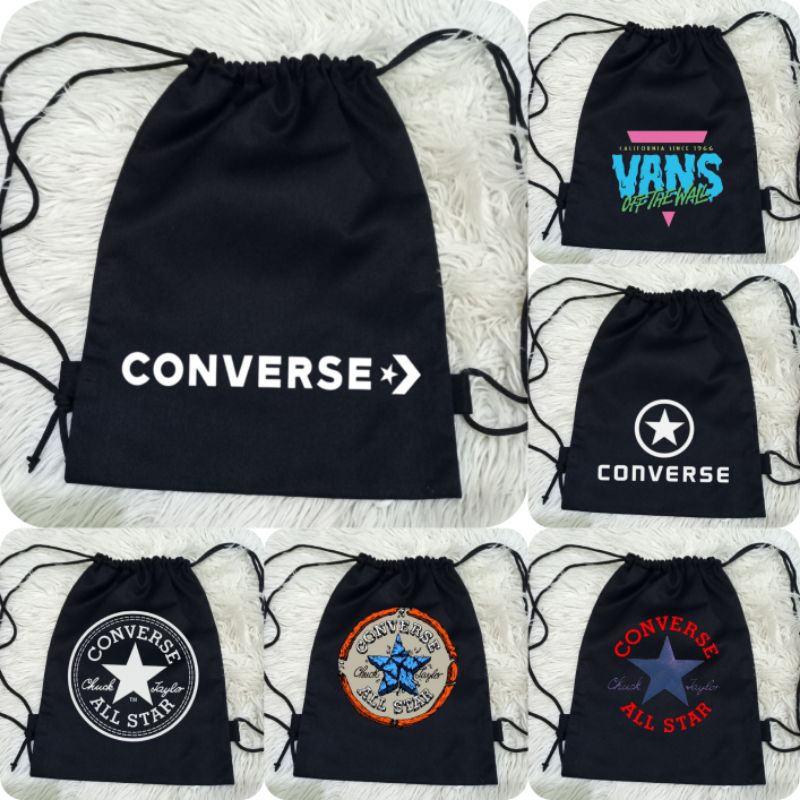 Converse Series Premium Canvas Drawstring Bag/Converse All Star String Bag Cool Canvas/Boys Girls School Bag
