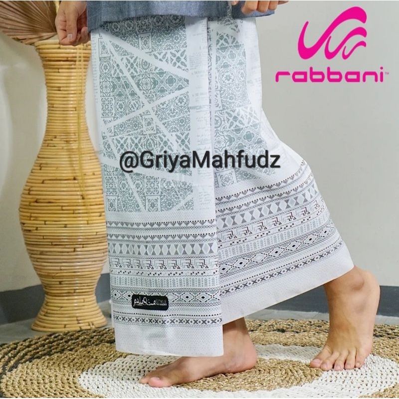 ใหม่ล่าสุด RABBANI SARUNG GEORA 1 SJ3 SARUNG RABBANI PALAESTINE STYLE SARUNG santri สินค้าต้นฉบับ 10