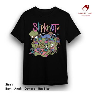 เสื้อยืด ผ้าฝ้าย พรีเมี่ยม ลายวง SLIPKNOT BIG SIZE สําหรับเด็ก และผู้ใหญ่ 30s