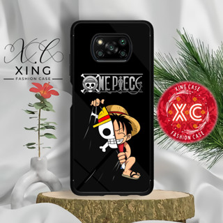 |An31| เคสกระจกเอฟเฟค สําหรับ POCO X3 NFC PRO POCOPHONE | ขอเคสนิ่ม แบบแข็ง | ใหม่ล่าสุด เคสสุดเท่ | เคสโทรศัพท์มือถือ ลายการ์ตูนอนิเมะ ONE PIECE คุณภาพดี สําหรับ HP SMARTPHONE HD LUFFY