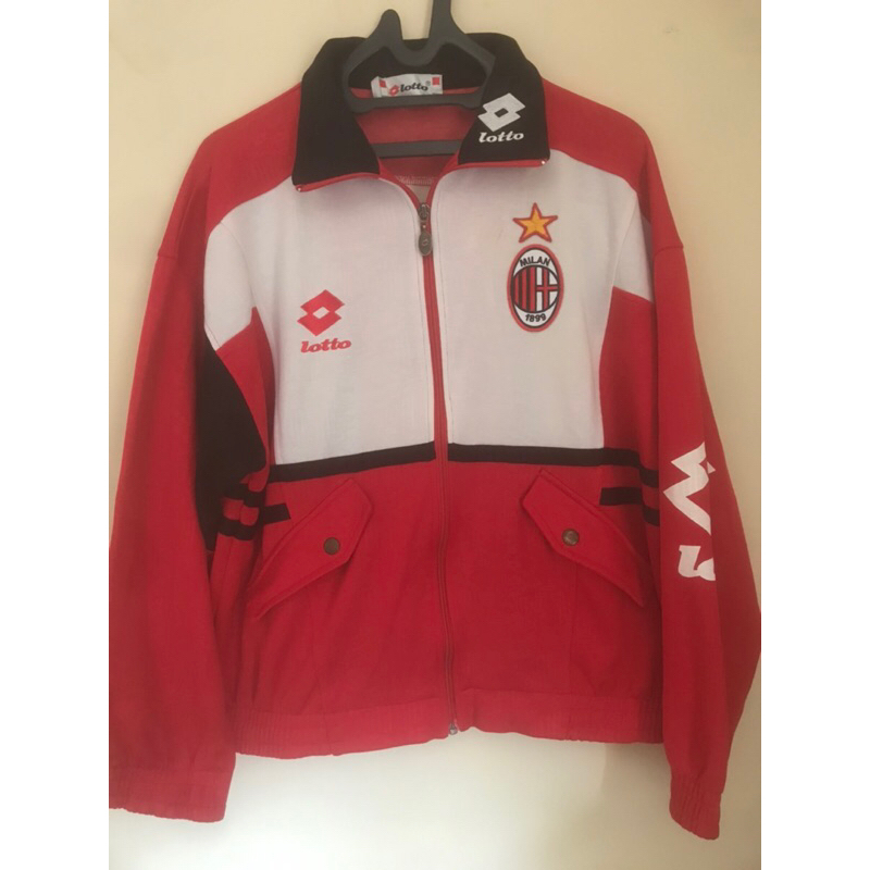Original Lotto Ac Milan vintage Tracktop ไซส์ M