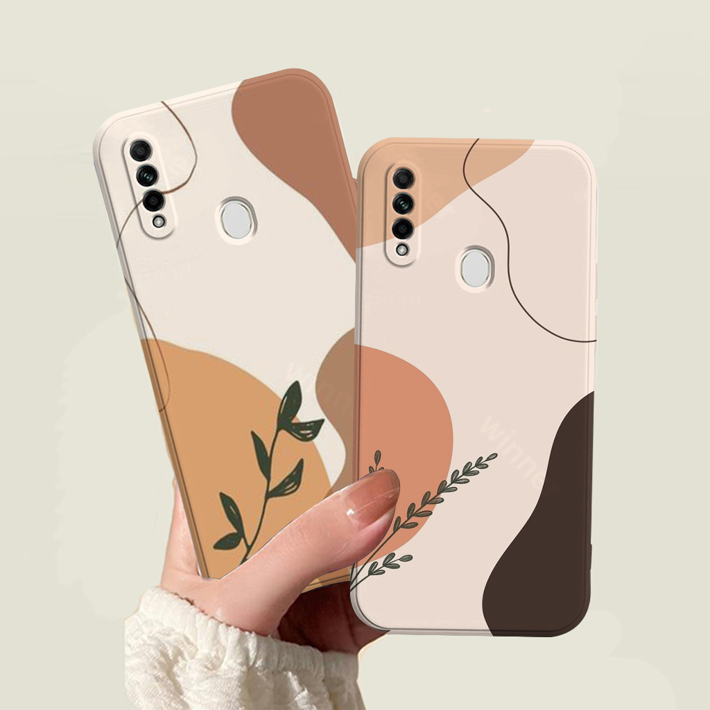 เคส Oppo A31 - Oppo A31 Silicone - Softcase Floral Motif Square Edge Camera Case Oppo A31