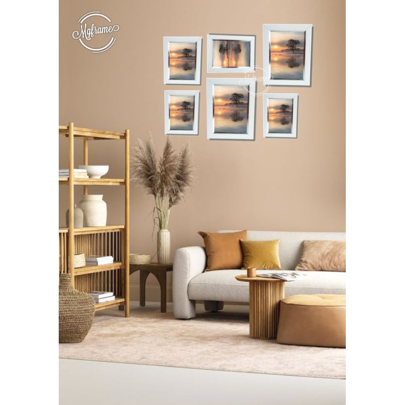 SAVING PACKAGE กรอบรูปมินิมอล ความงาม ตกแต่งห้อง บาร์ ประเภท S-21 | ขนาด 4R 5R 6R 8R 10R 10RS