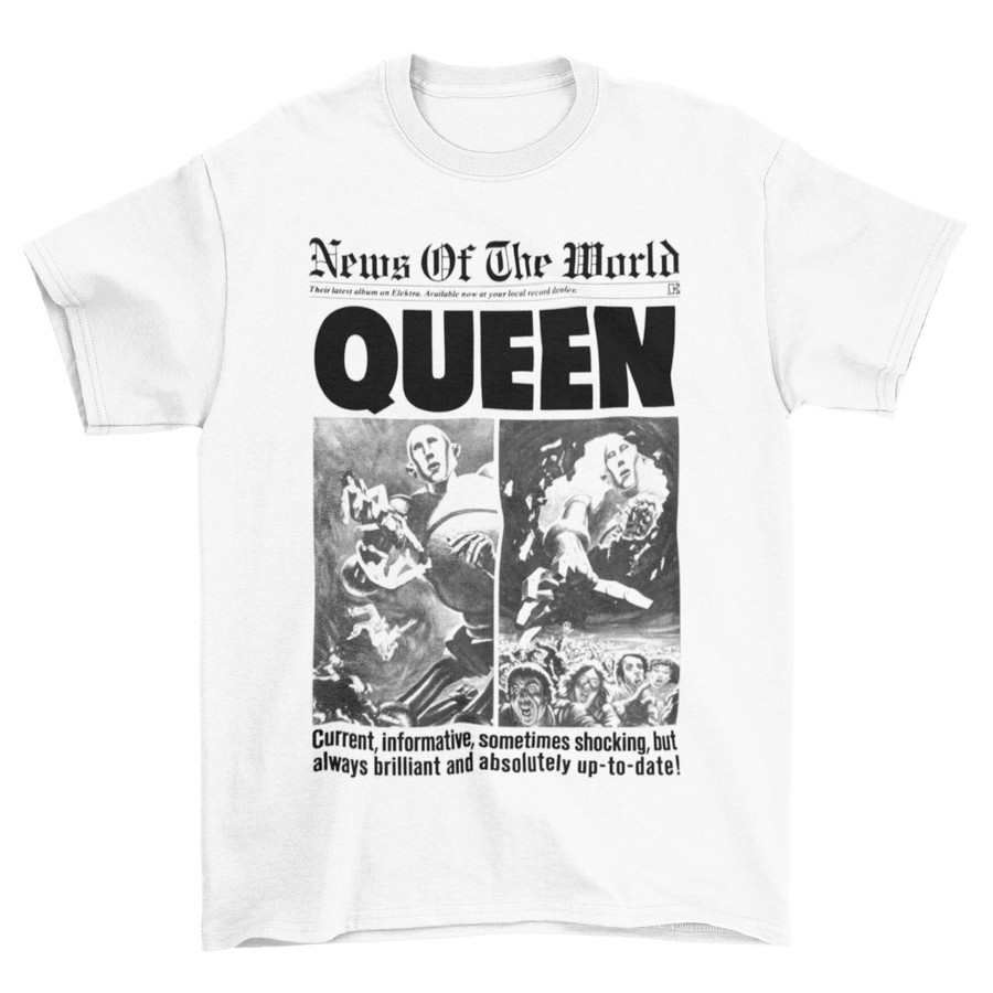 เสื้อยืดวงผู้ชาย Tominc Queen - News Of The World