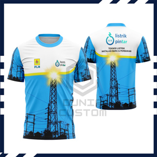 เสื้อยืดโปโล คอปก พิมพ์ลาย Pln Smart Electric