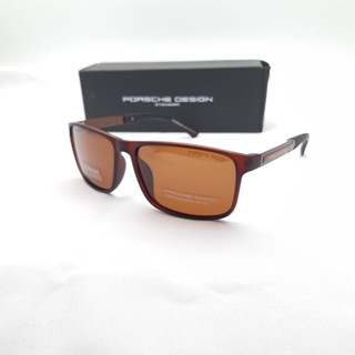 ใหม่ PORSCHE 1577 BROWN SIZE 62-17-138 แว่นตาผู้ชาย