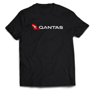 เสื้อยืด พิมพ์ลาย Airline QANTAS AIRLINES แฟชั่นสําหรับผู้ชาย และผู้ใหญ่