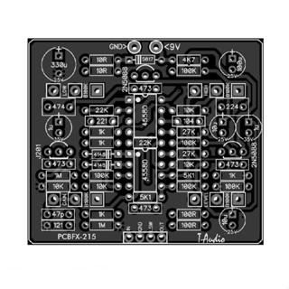 T-audio PCBFX-215 เอฟเฟคกีตาร์ Digitech Bad Monkey Overdrive DIY