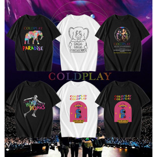 เสื้อยืด พิมพ์ลายวงดนตรี Coldplay World Tour สไตล์วินเทจ พรีเมี่ยม สําหรับผู้ชาย 2023