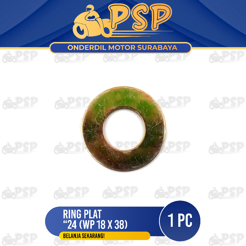 แผ่นแหวน "24 (WP 18 X 38) ราคาต่อ 1 PC - Reng Plate Washer Plate Lock 24 เส้นผ่านศูนย์กลาง 18mm x 38