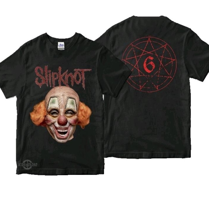 SLIPKNOT 9 CLOWN MASK เสื้อยืดพรีเมี่ยม สายโลหะ Slipknot CLOWN 666