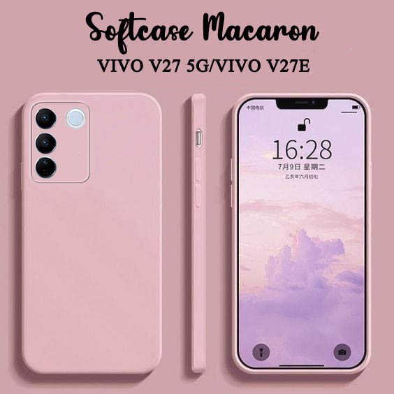 HP Plain Macaron Softcase สําหรับ Vivo V27 5G Vivo V27E - Vivo V27 5G Vivo V27E กล้อง Protector Soft