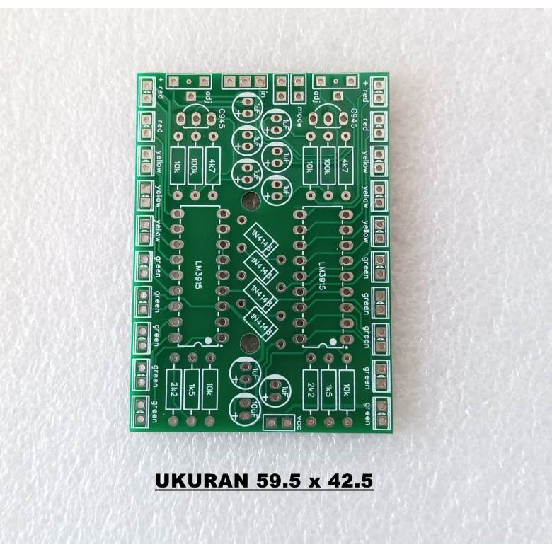 PCB สเตอริโอ LM3915 VU Meter 20 Led