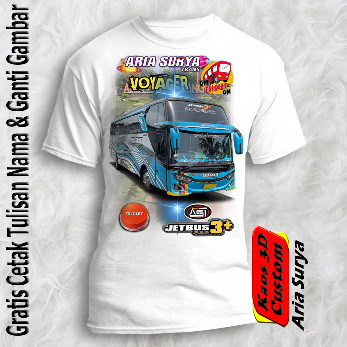 เสื้อยืด Telot Aria Surya Bus / เสื้อยืด Om Basuri / เสื้อ Bus Mania Horn Mania