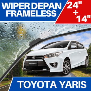 ที่ปัดน้ําฝน กรอบด้านหน้า ซ้าย และขวา สําหรับ TOYOTA NEW YARIS LELE SET 2 ชิ้น