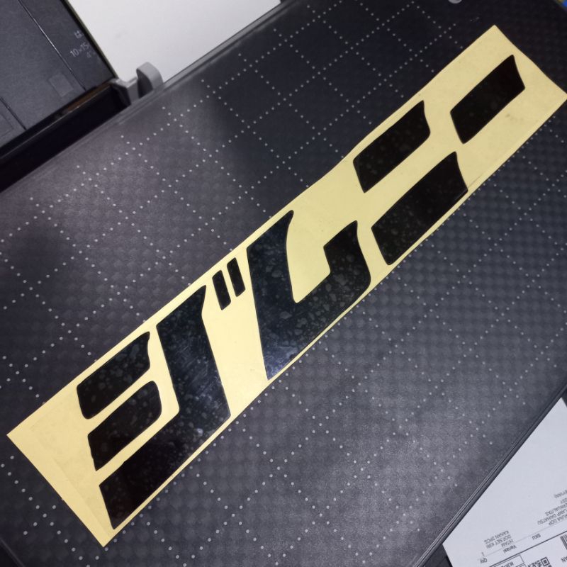 JIMNY KATANA KANJI JAPANESE REFLECTIVE LIGHT UP STICKER ขนาด 30CMX5CM