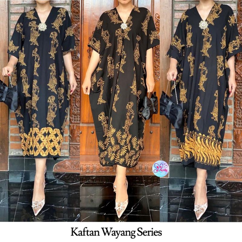 Hitam Puppet Kaftan/Puppet Kaftan Dress/Batik Dress/Batik Dress