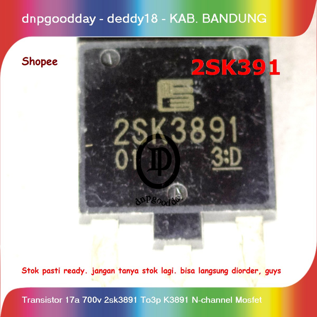 ทรานซิสเตอร์ 17a 700v 2sk3891 To3p K3891 N-channel Mosfet