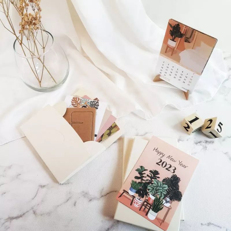 AESTHETIC CALENDAR 2023 DESK CALENDAR MINI STANDS CALENDAR