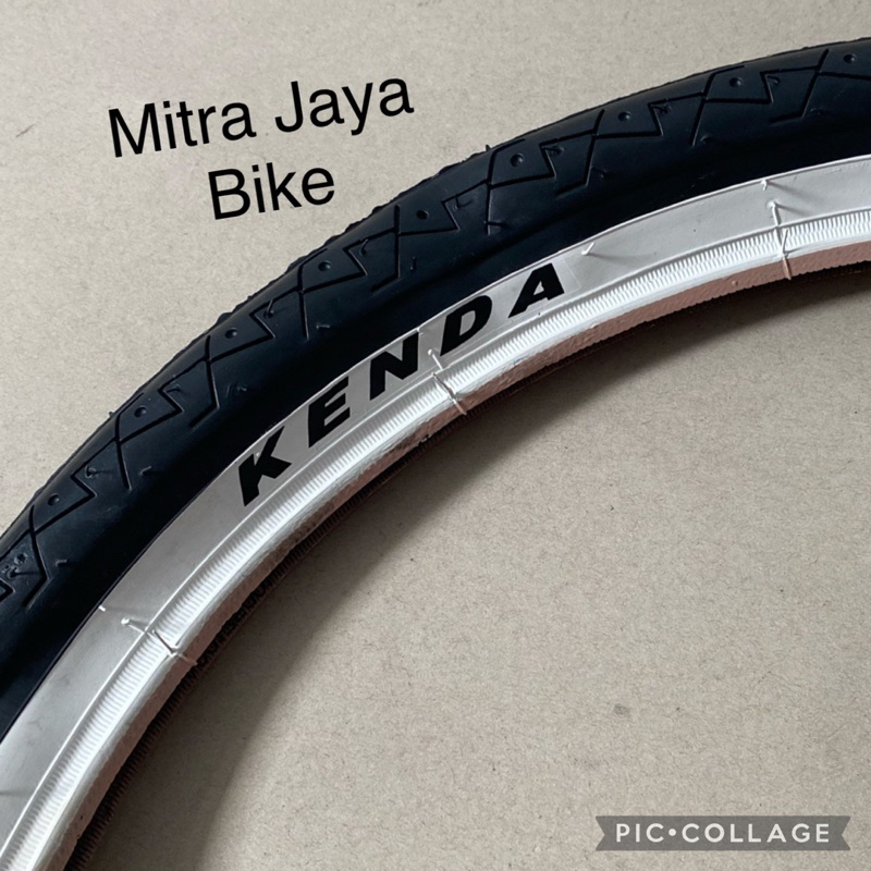 Kenda 20 x 1.75 ยางนอกไนลอนสีดําสีขาว