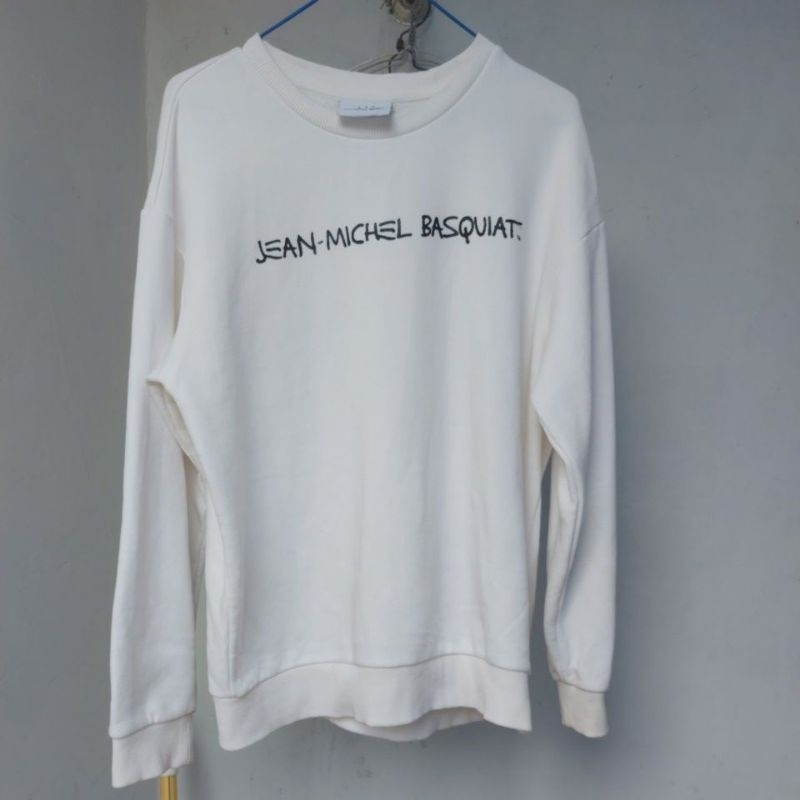 Crewneck JEAN MICHEL BASQUIAT เสื้อกันหนาว JMB แจ็คเก็ต JEAN MICHEL BASQUIAT คอลูกเรือ JEAN-MICHEL B